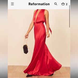 Reformation Red Maxi Dress